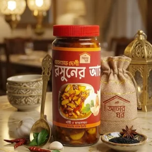 Homemade Deshi Garlic Pickle